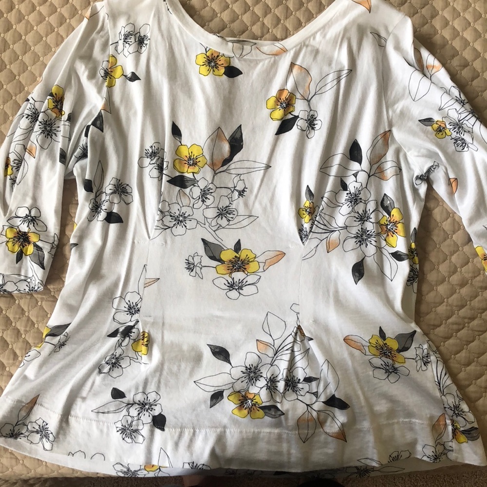 Anthropologie Floral Top